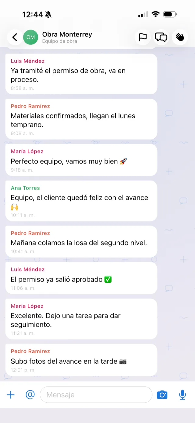 Pantalla de BeChat
