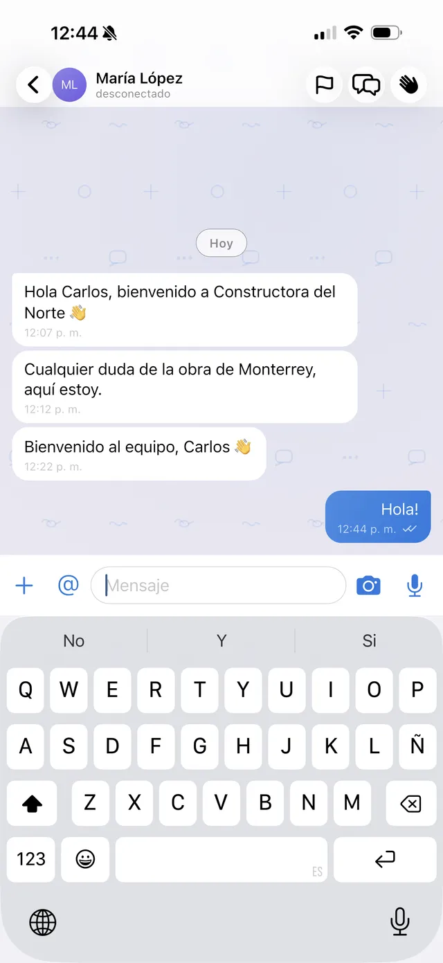 Chats 1 a 1, directos y al instante