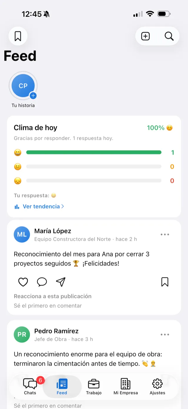 Muro: comunicados y reconocimientos